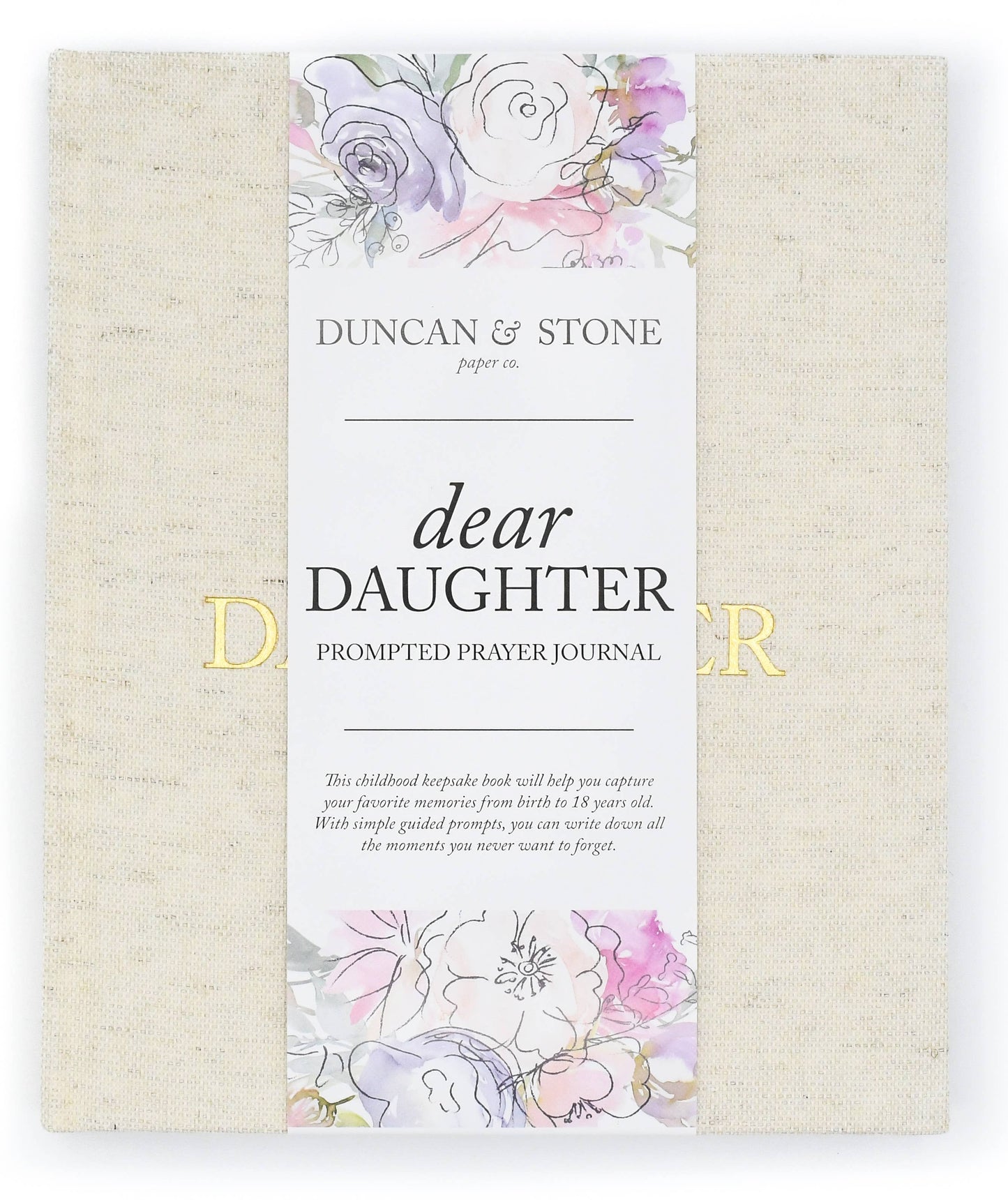 Dear Daughter Childhood Keepsake Book | Christmas Gift
