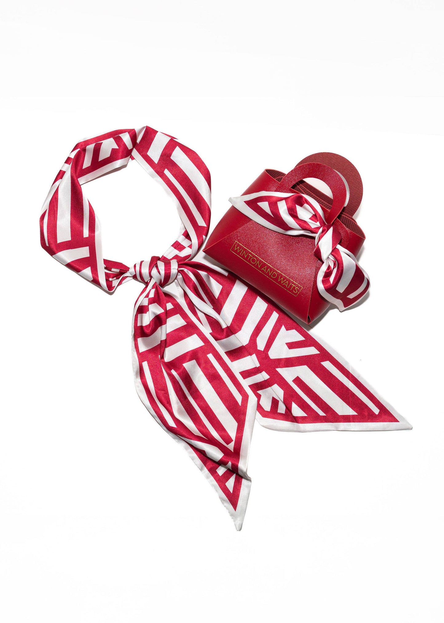 Game Day Accessory Scarf- Red & White