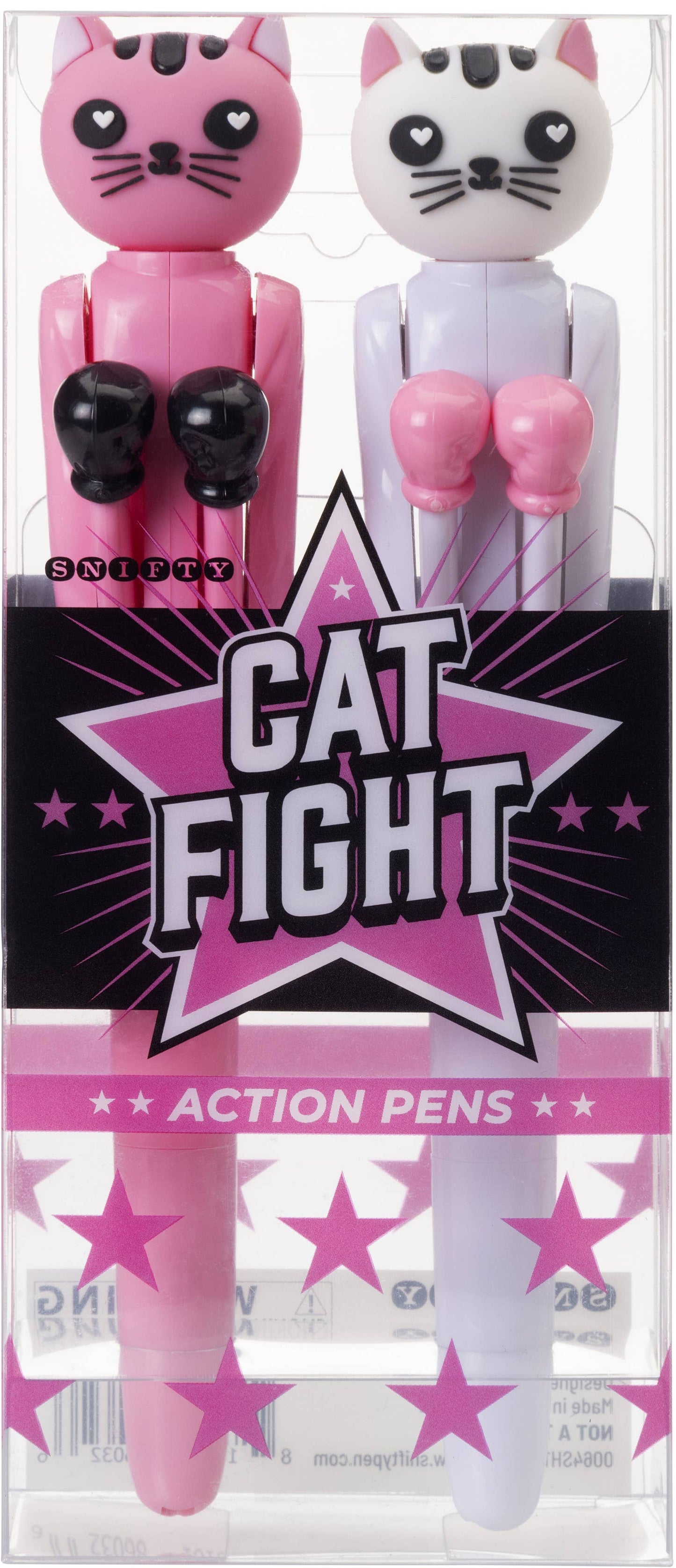CAT FIGHT ACTION PEN DISPLAY OF 8