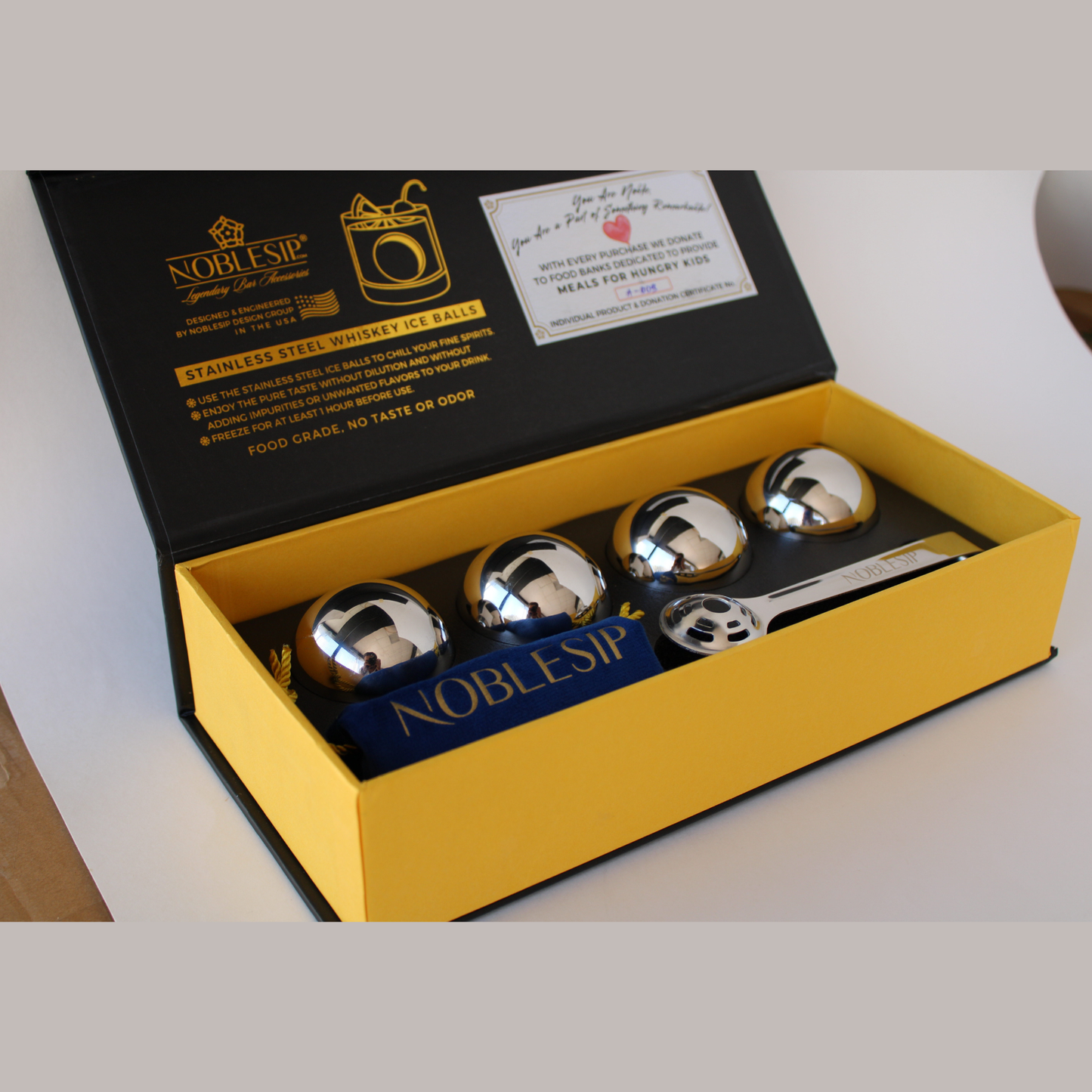 Whiskey INNOVATIVE Chilling Ice Balls Set, Father's Day gift