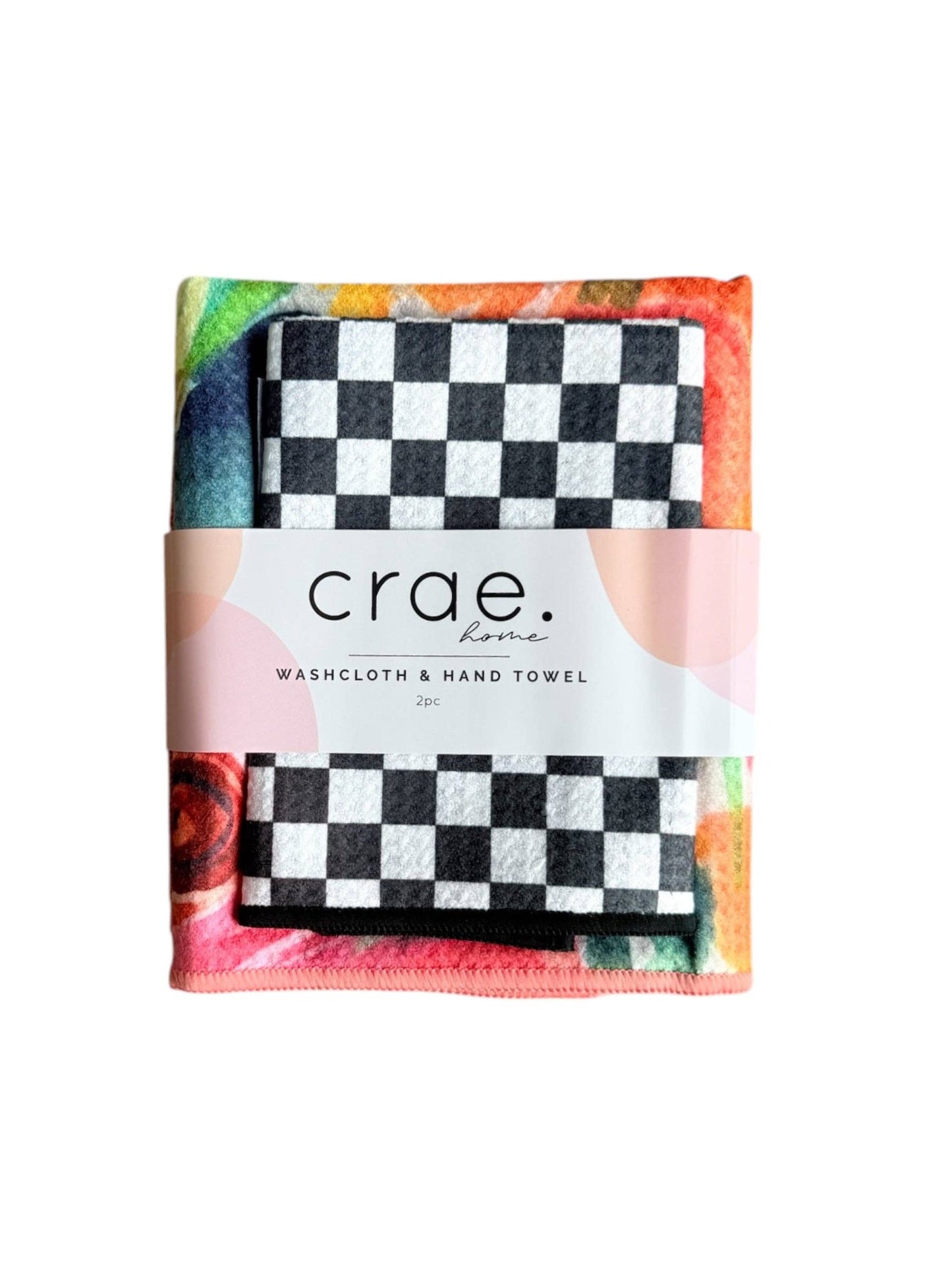 Fonnie/Pia: Double Sided-Hand Towel Washcloth Set