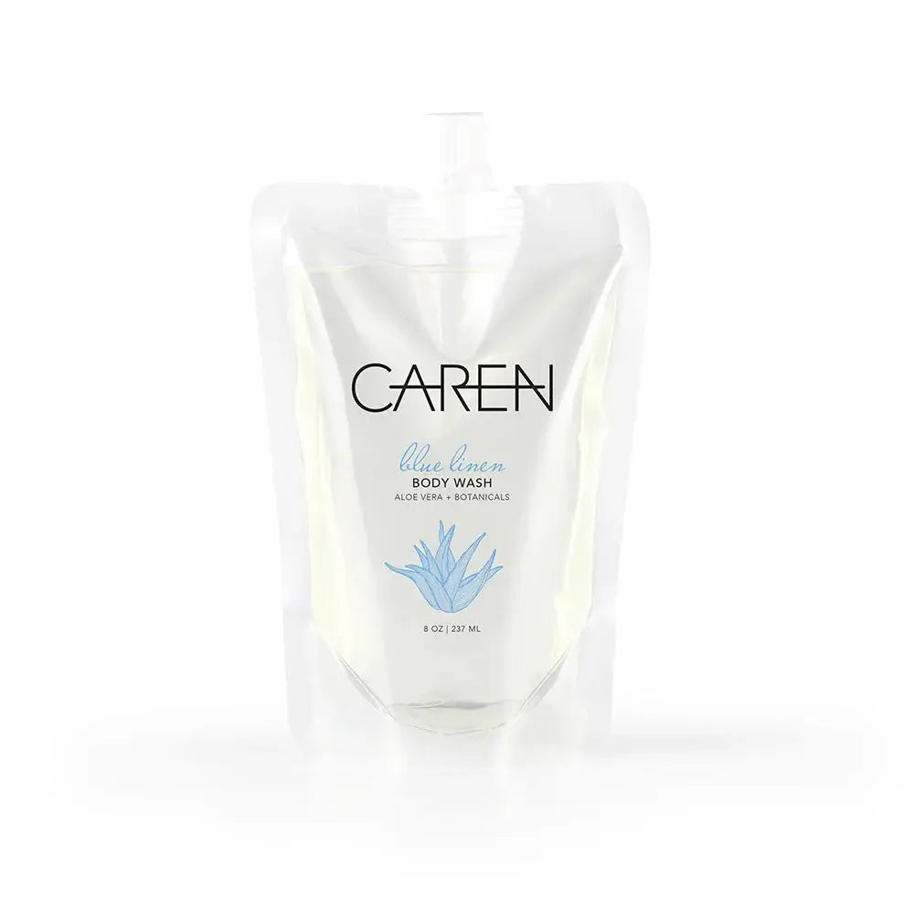 Blue Linen Body Wash 8 oz Pouch