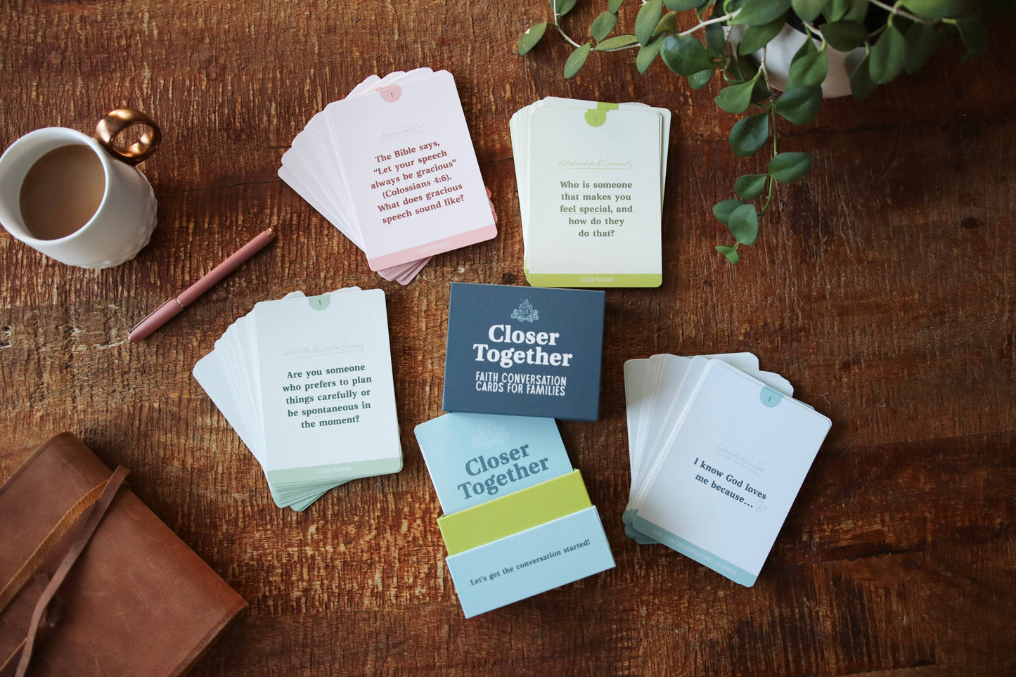 Closer Together: Christian Family Conversation Cards