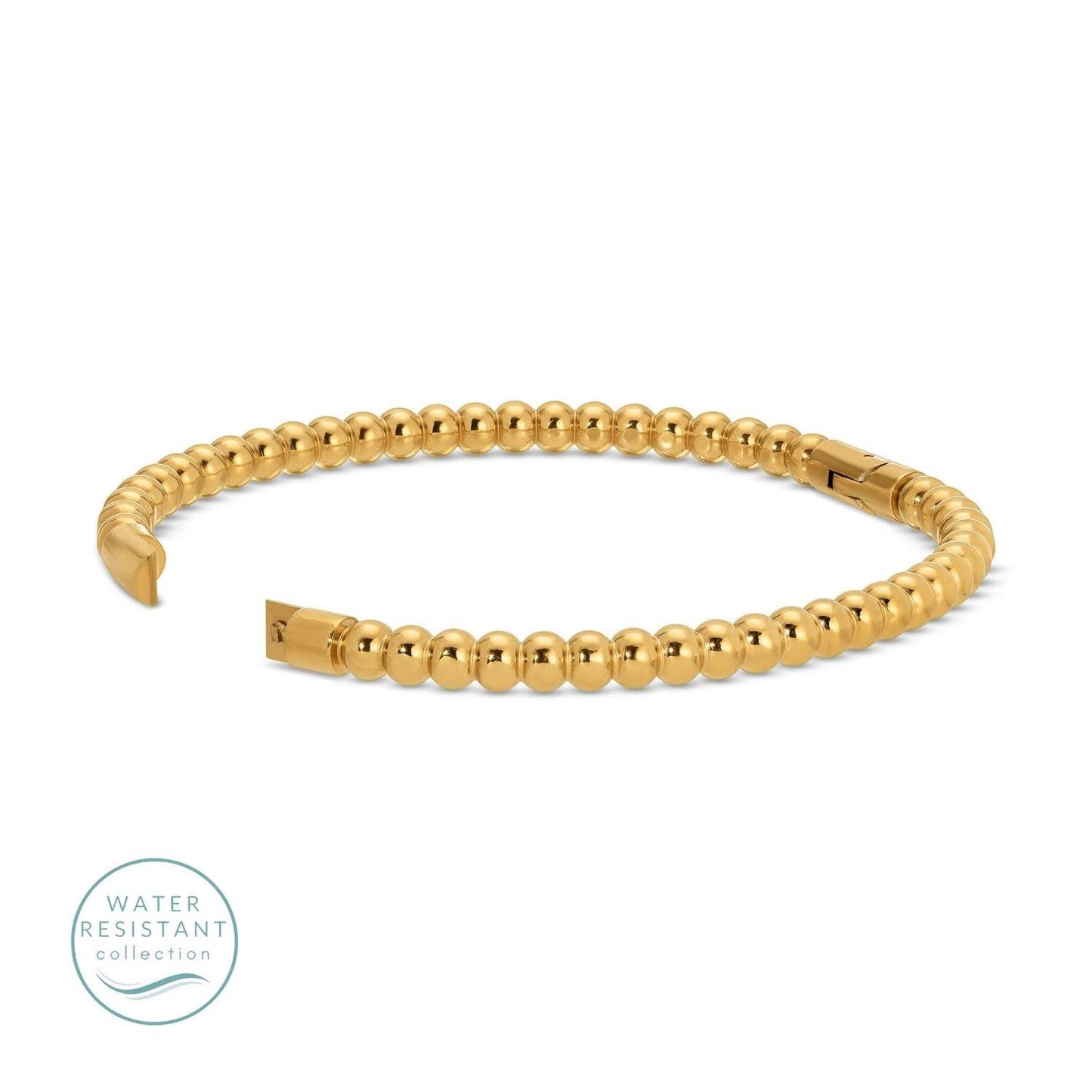 Beaded Water Resistant Hinged Bangle