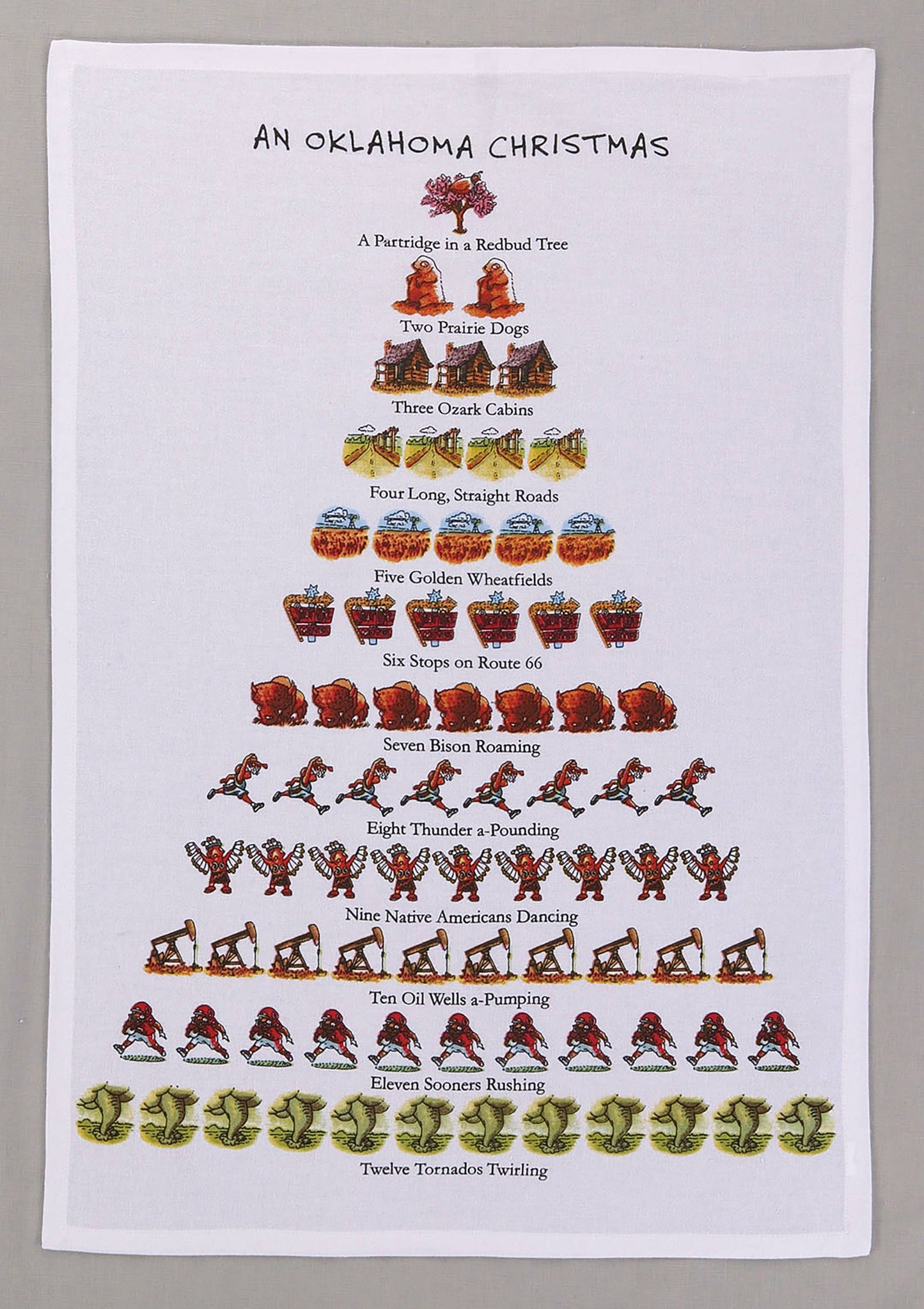 An Oklahoma Christmas Kitchen Towel