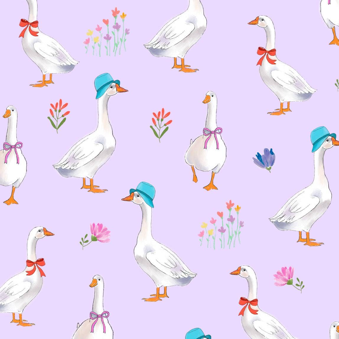 Muslin Quilt Baby & Kids Ruffle Blanket Goose Parade