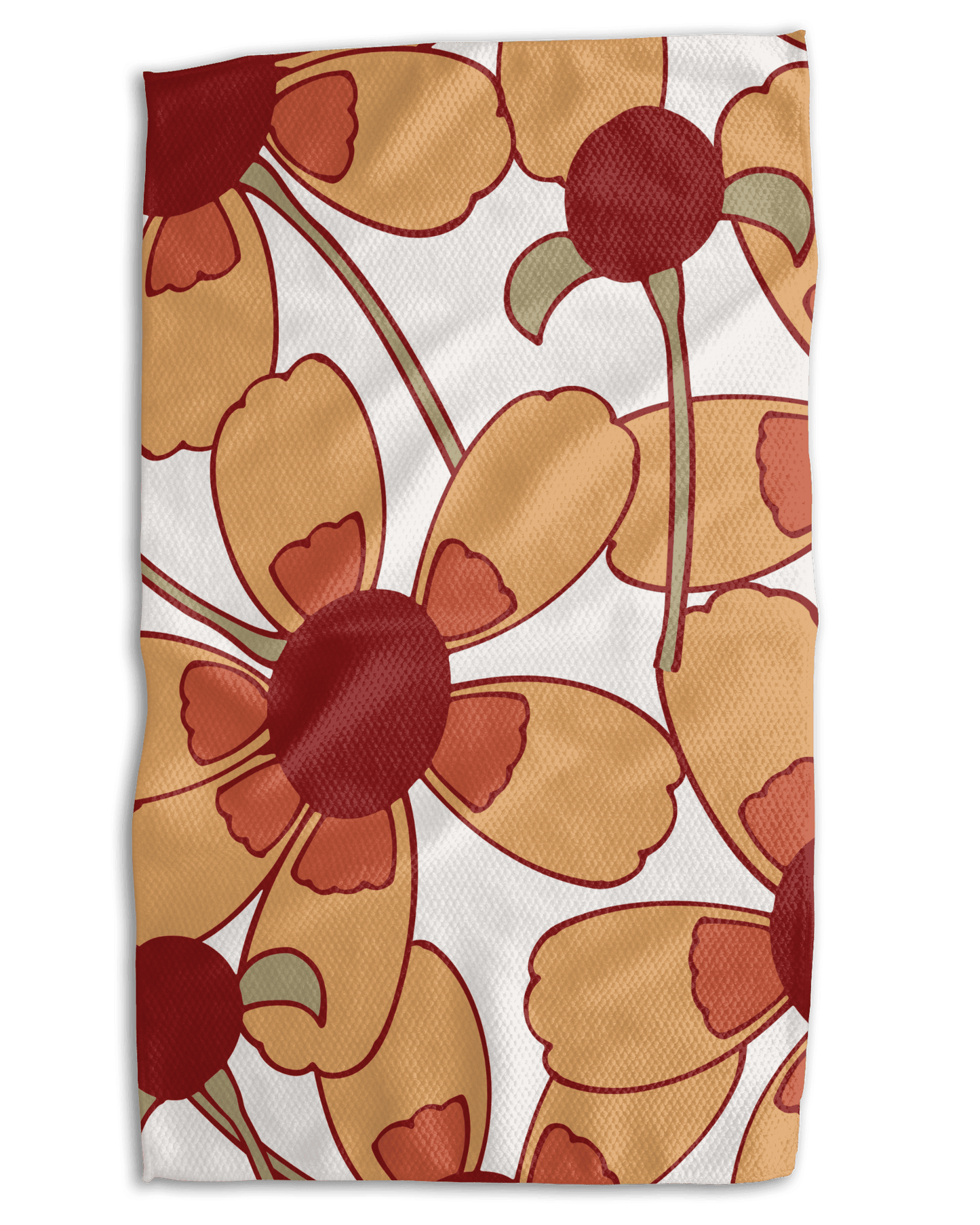 Oklahoma's Western Journey & Golden Flowers Kitchen Towel