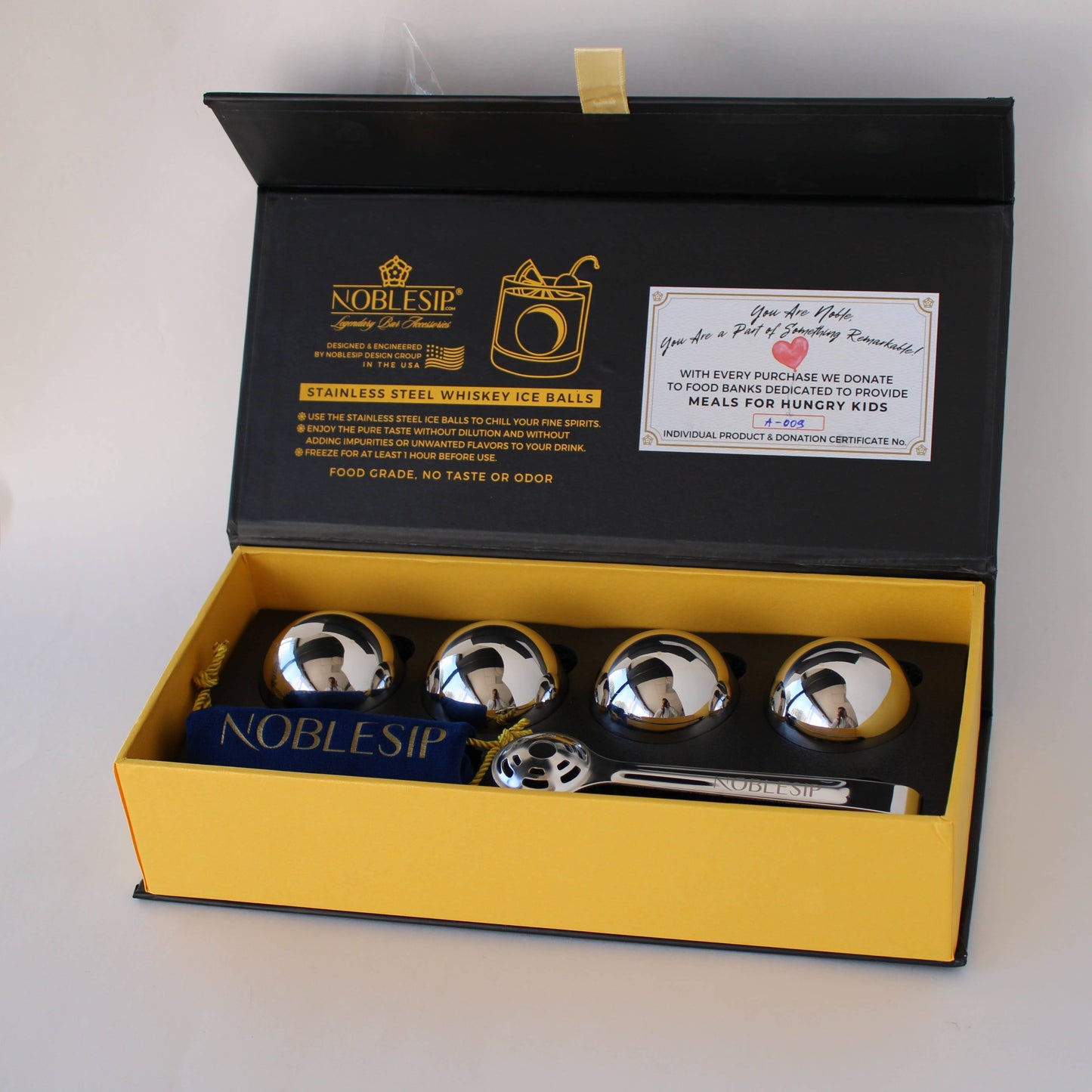 Whiskey INNOVATIVE Chilling Ice Balls Set, Father's Day gift