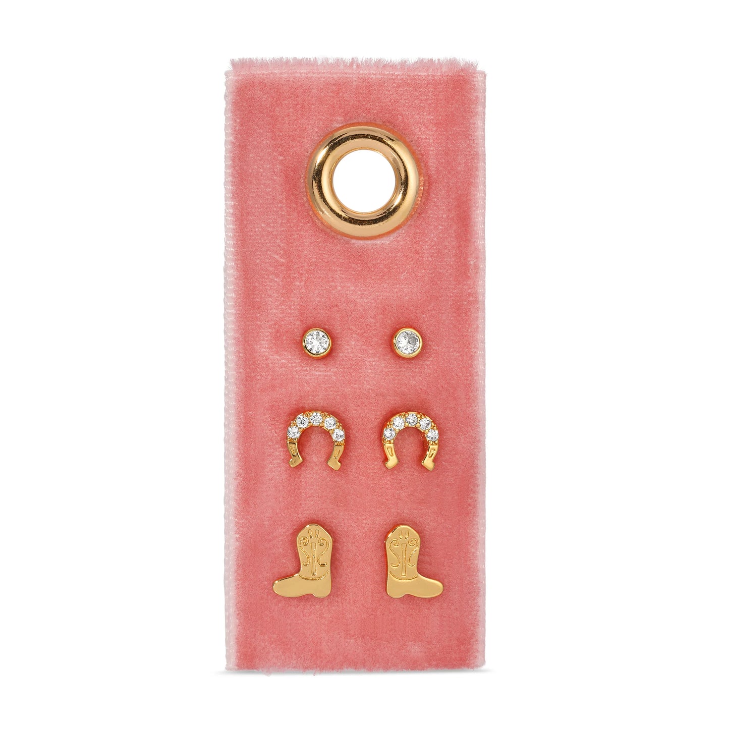 Velvet Stud Shoe Gift Set