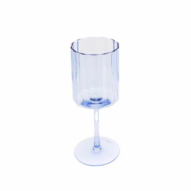 Jeanne Fitz Scalloped Rim Fluted Wine Glass