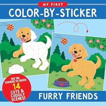 First Color-By-Sticker Furry Friends