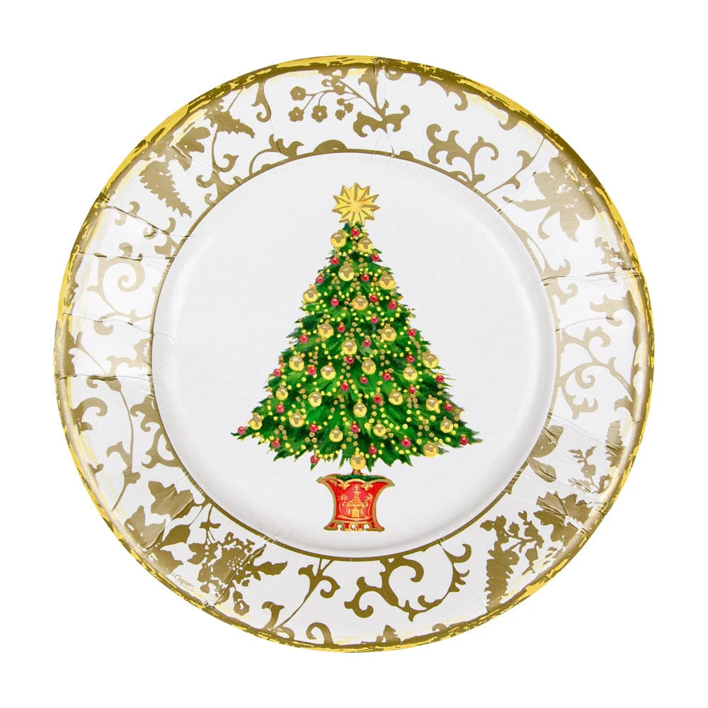 Gilded Tree Salad/Dessert Plate
