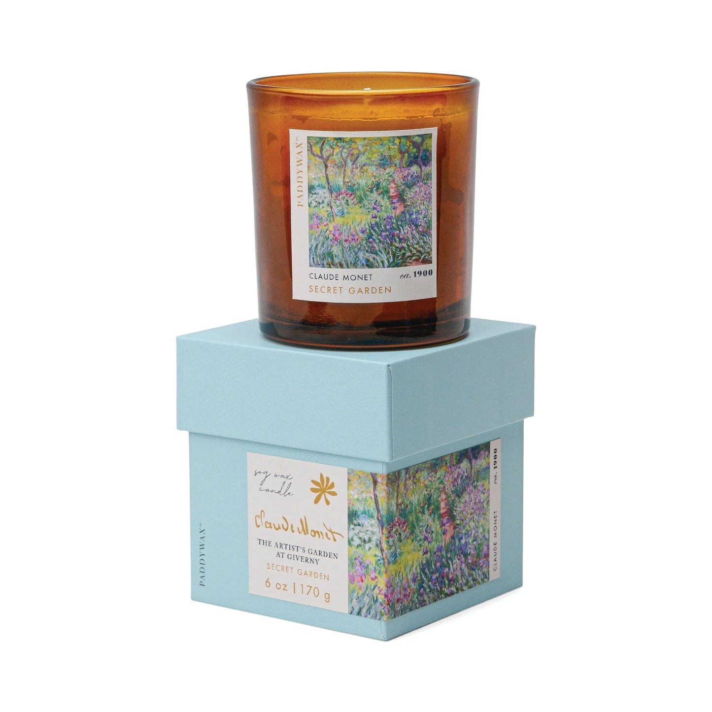 Claude Monet Secret Garden - Impressionist Candle