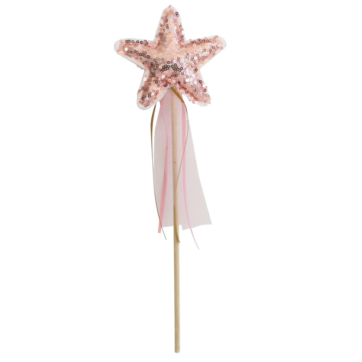 Sequin Star Wand Rose Gold