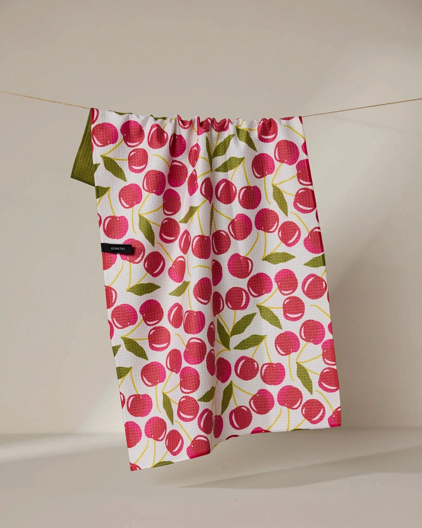 Cherry Chic Double Sided Tea Towel