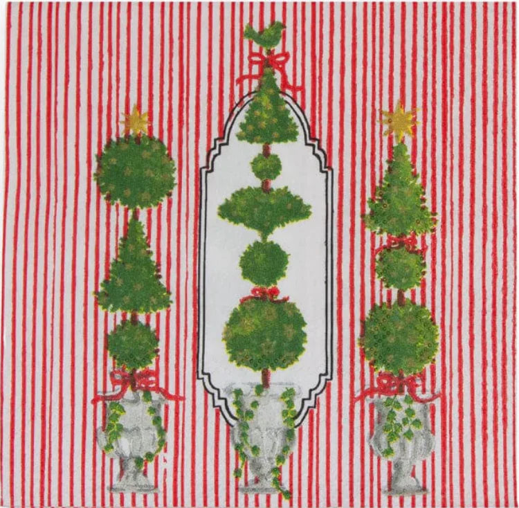 Eloise Red Cocktail Napkin