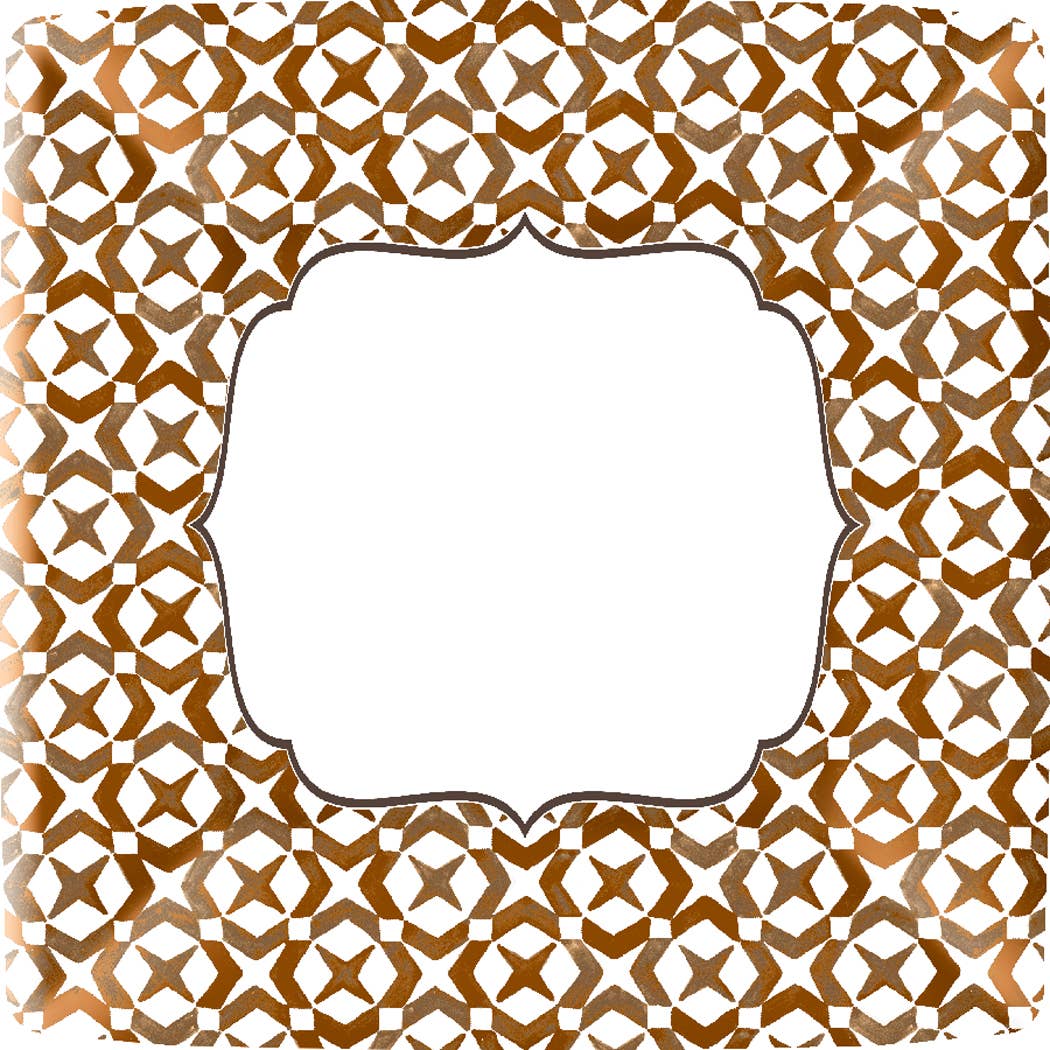 10" Square Paper Plates Pack Of 8 Rosanne Beck RB Turkey