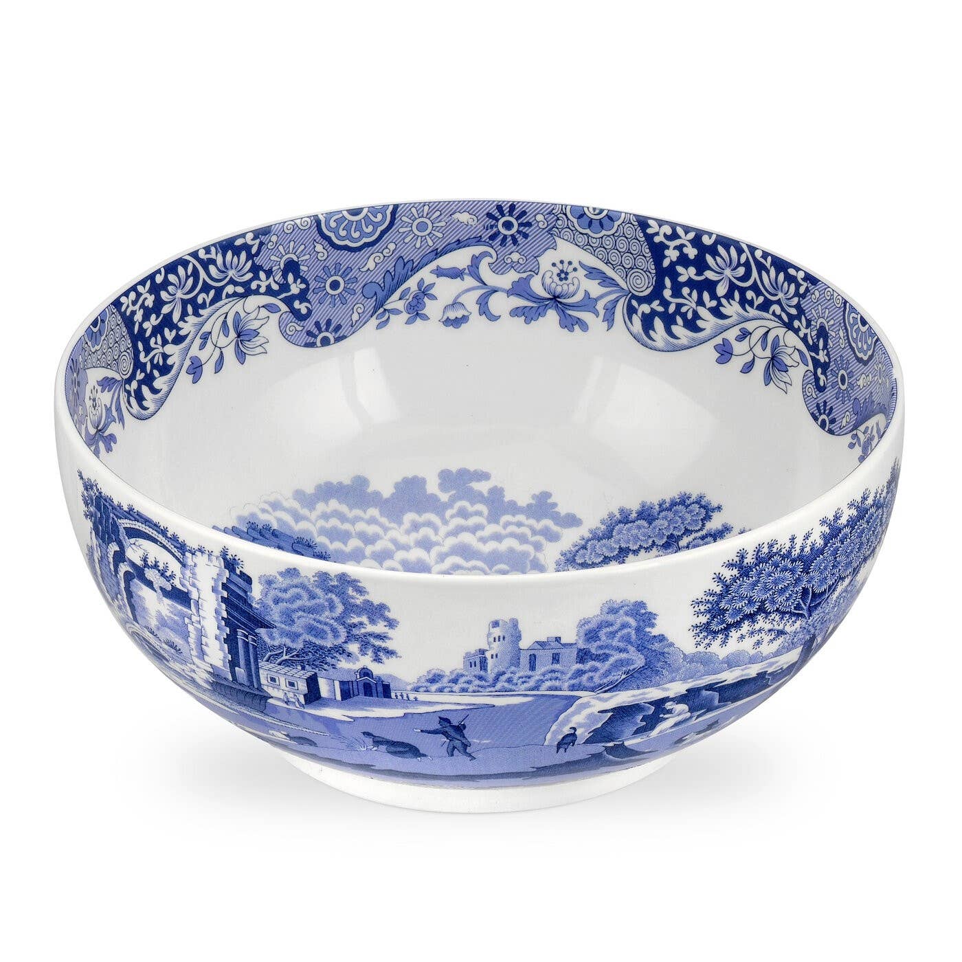 Spode Blue Italian 10.75 Inch Deep Round Bowl