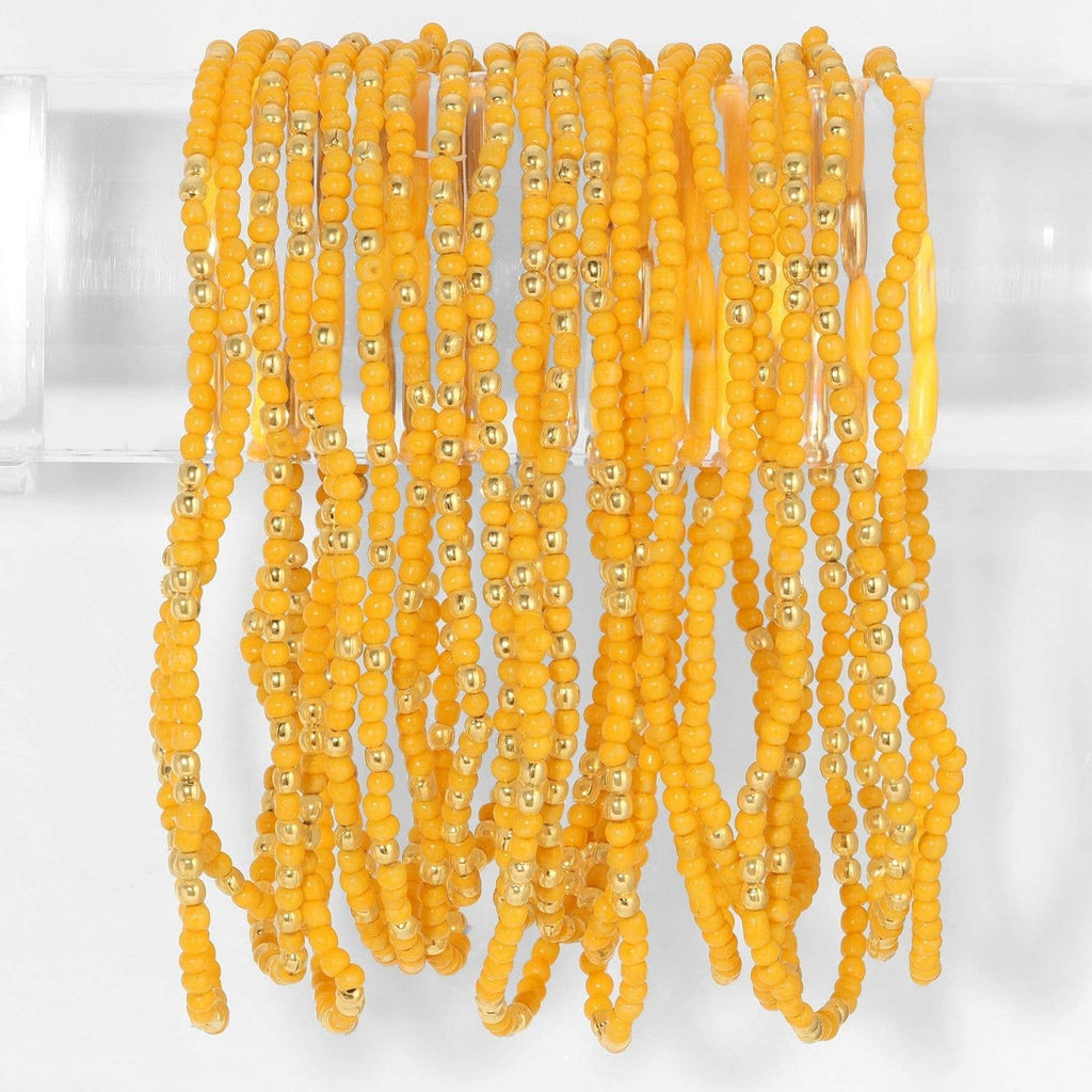 Stretch Seed Bead Solid Game Day Bracelets