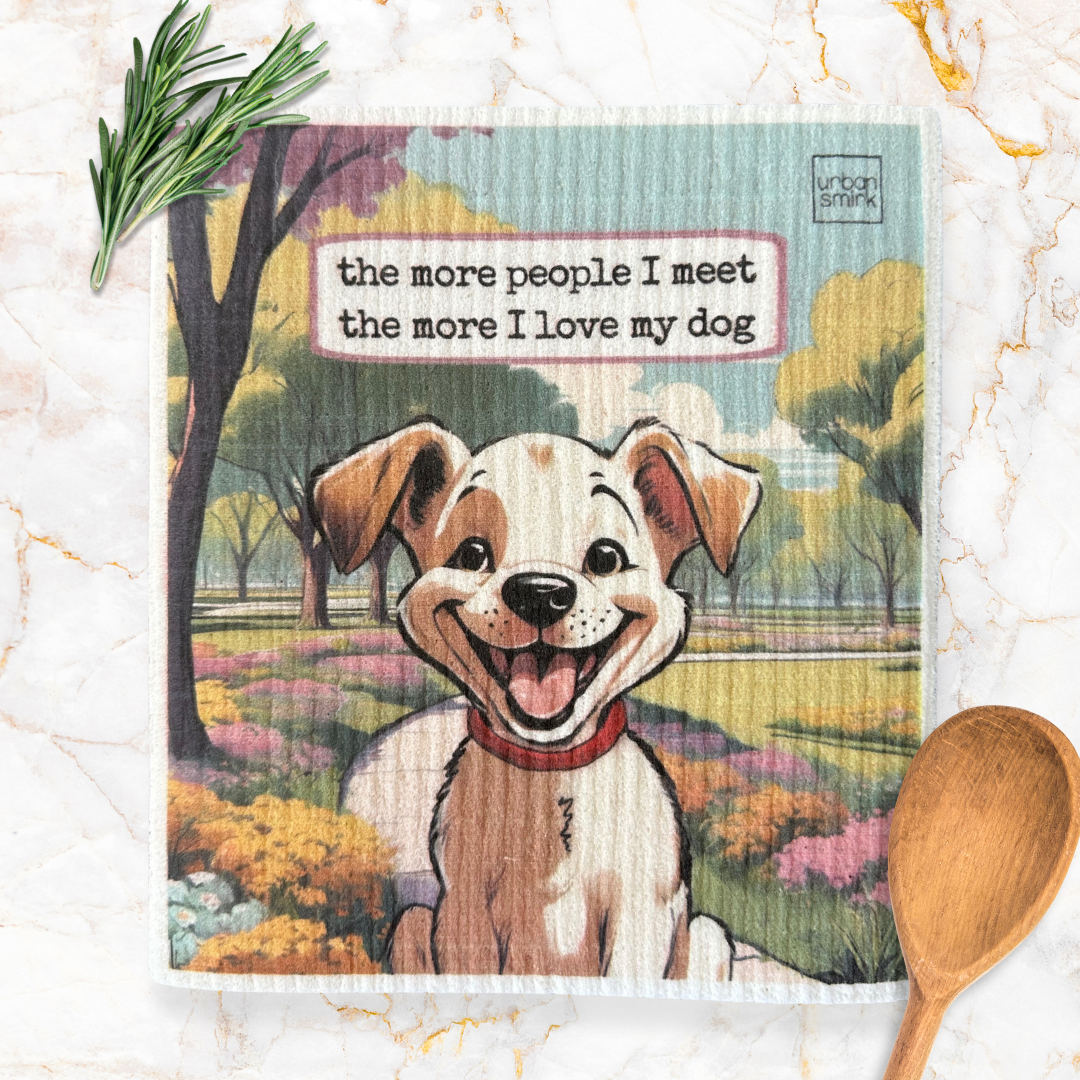 Love My Dog - Swedish Dishcloth for Pet Owners Dog Lovers