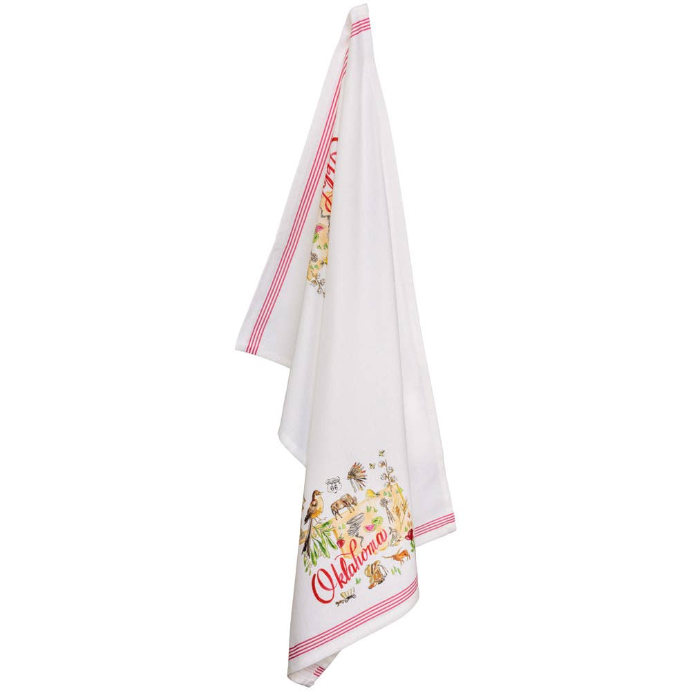 OK Oklahoma State Collection 28" Cotton Tea Towels Set Of 2