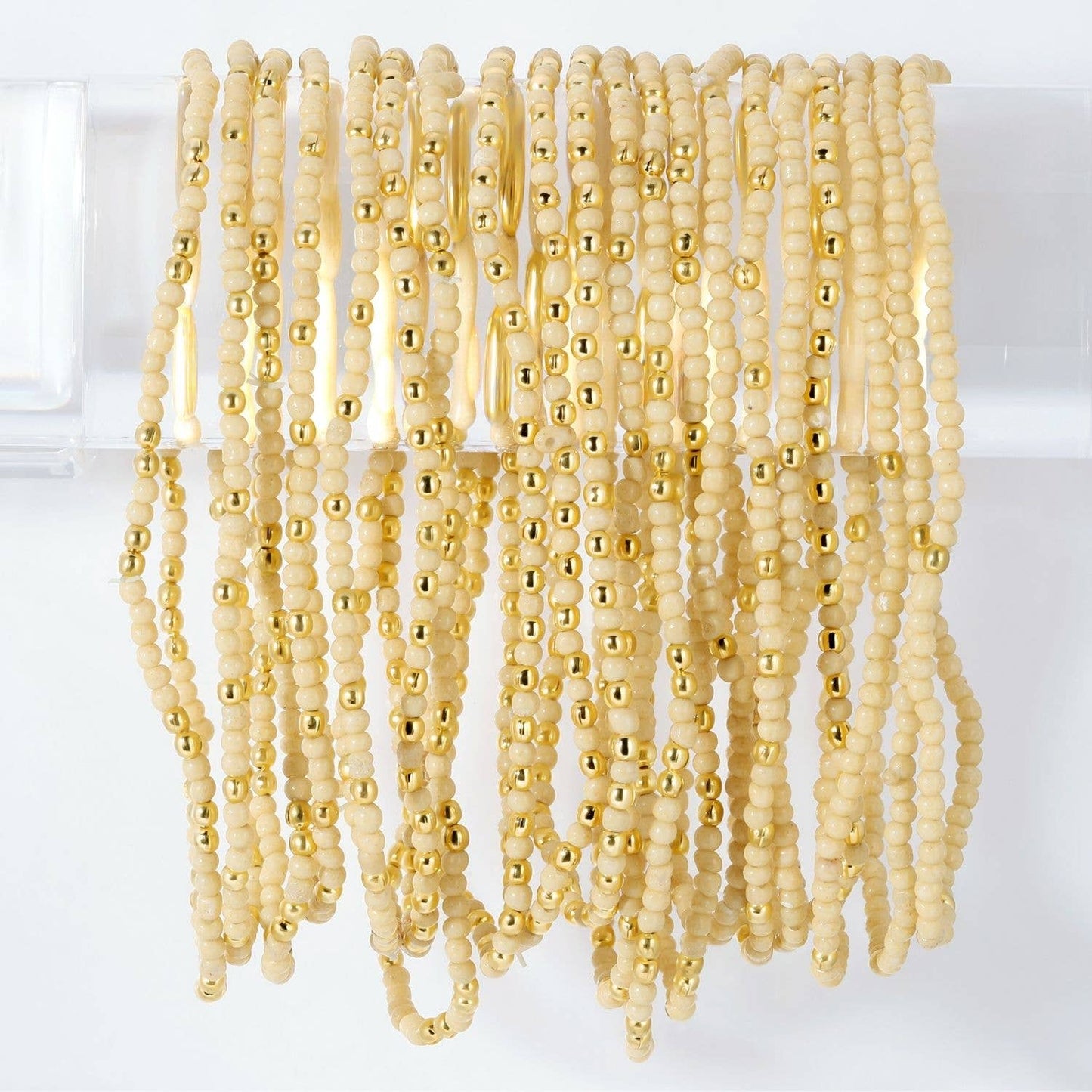 Stretch Seed Bead Solid Game Day Bracelets