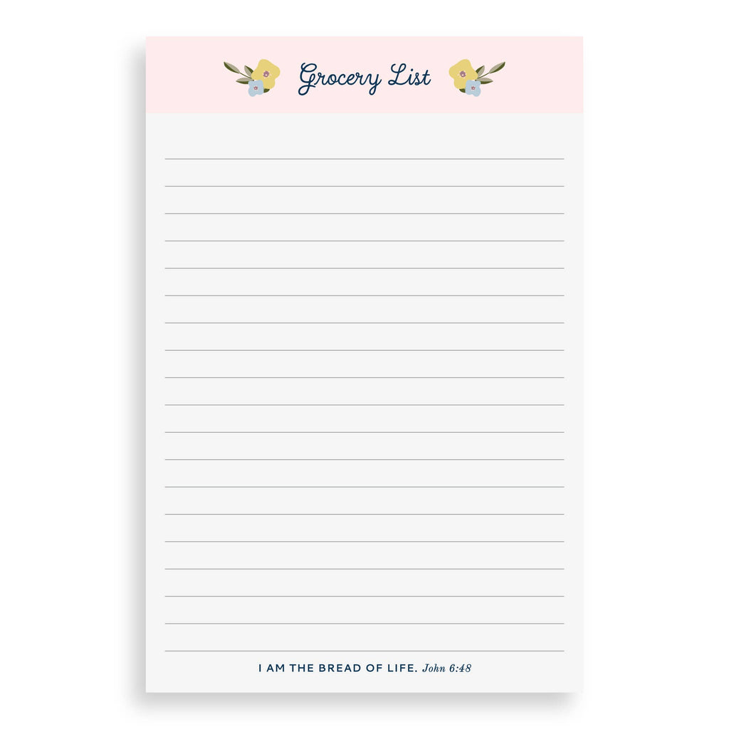 Notepad, Grocery List