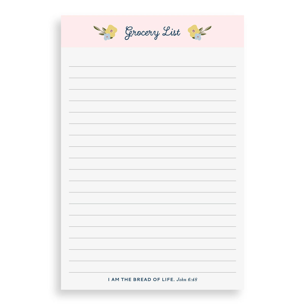 Notepad, Grocery List