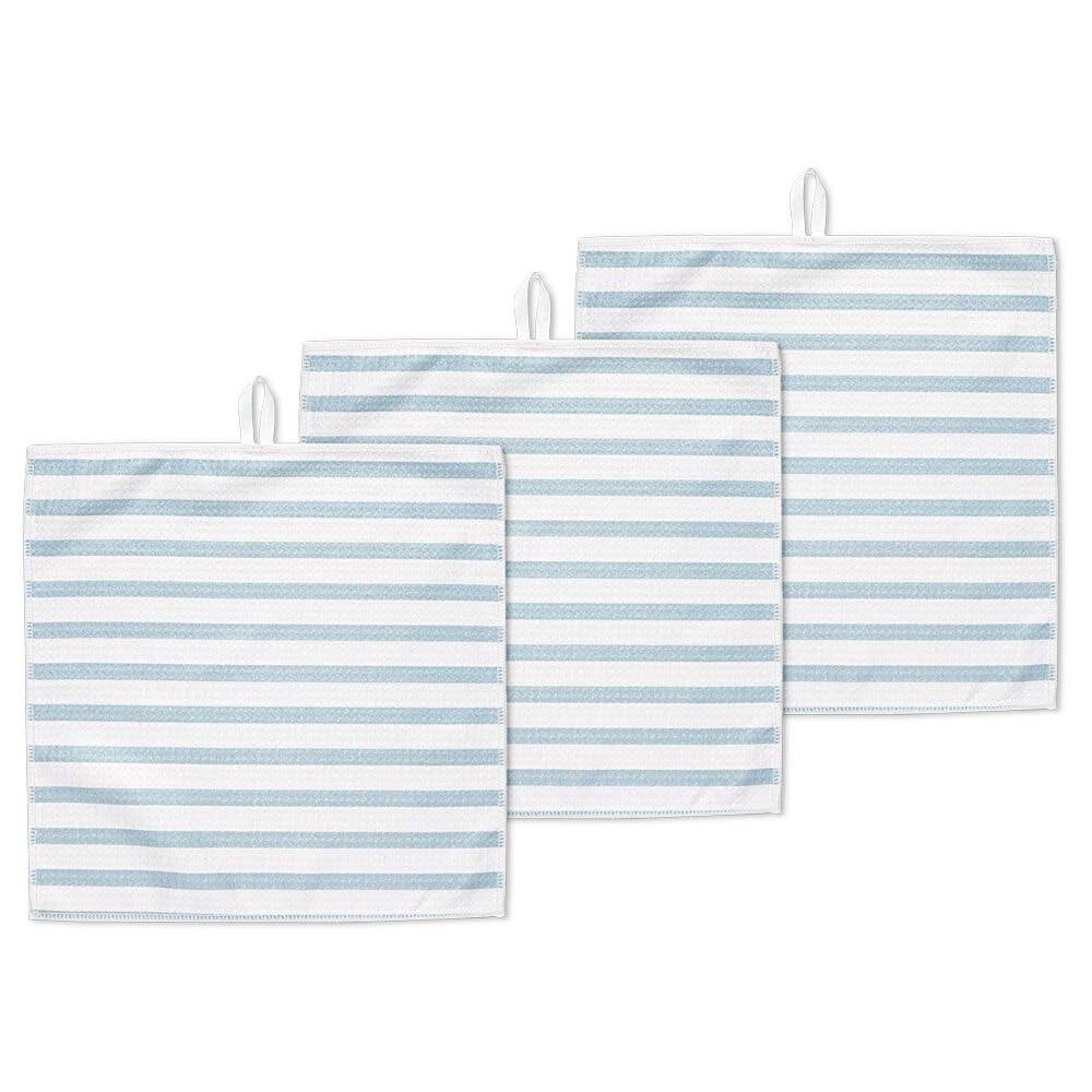 Microfiber Kitchen Dish Cloths 3pk - Stripes