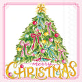 Paper Cocktail Napkins 20ct Vintage Ornaments & Tree