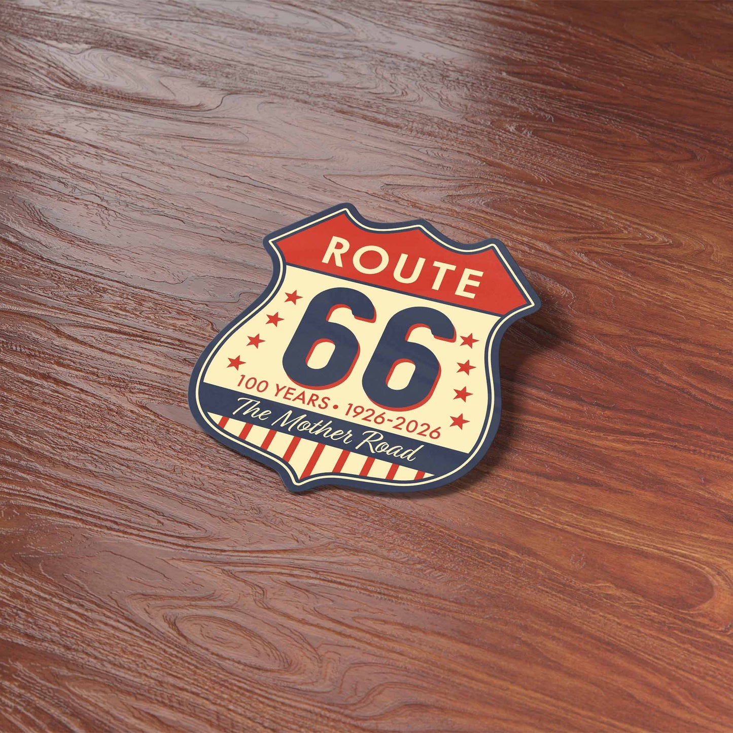 The Mother Road Route 66 Sticker - 100th Anniversary Decal
