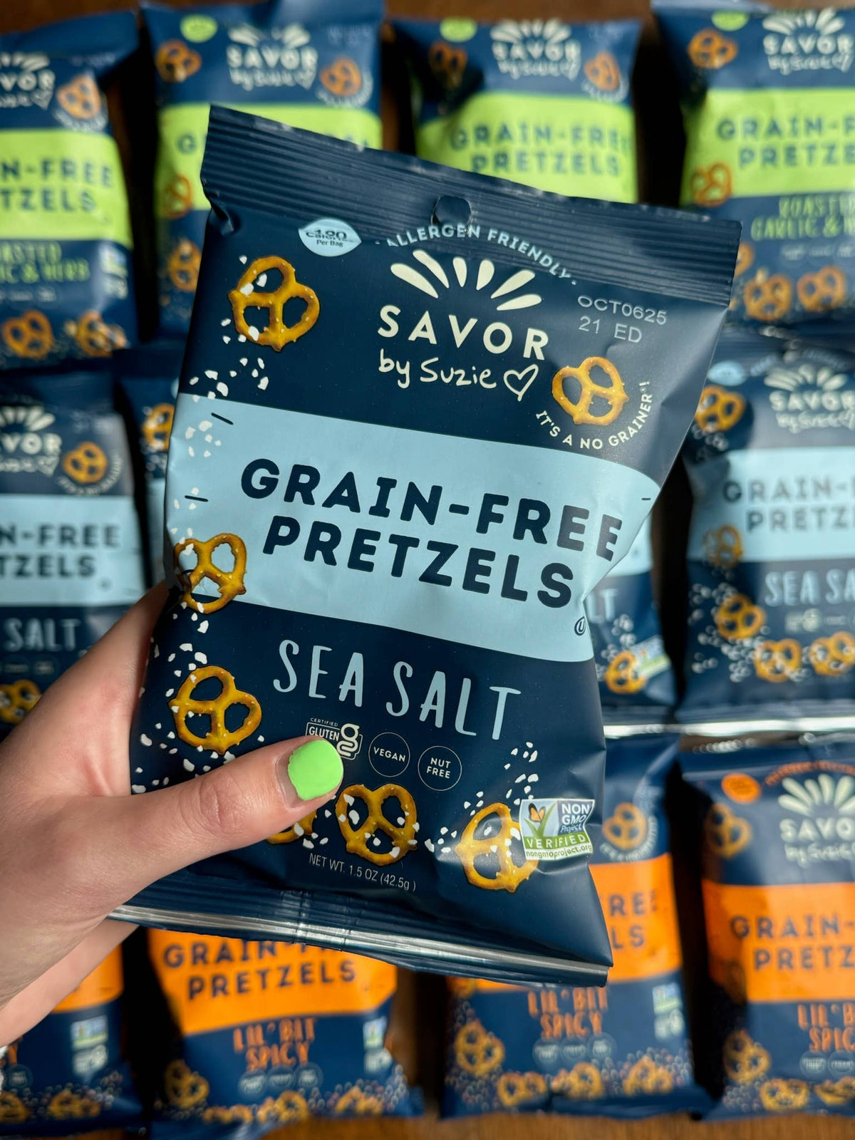 Grain Free Pretzels Mini Bags Variety Pack 36ct