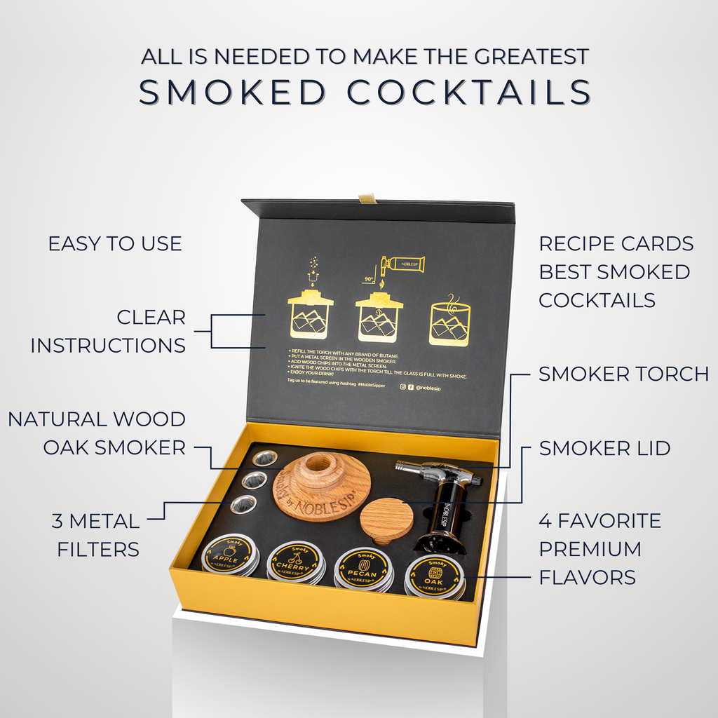 Whiskey Cocktail Smoker Kit, Men Gift Set. Father's day gift