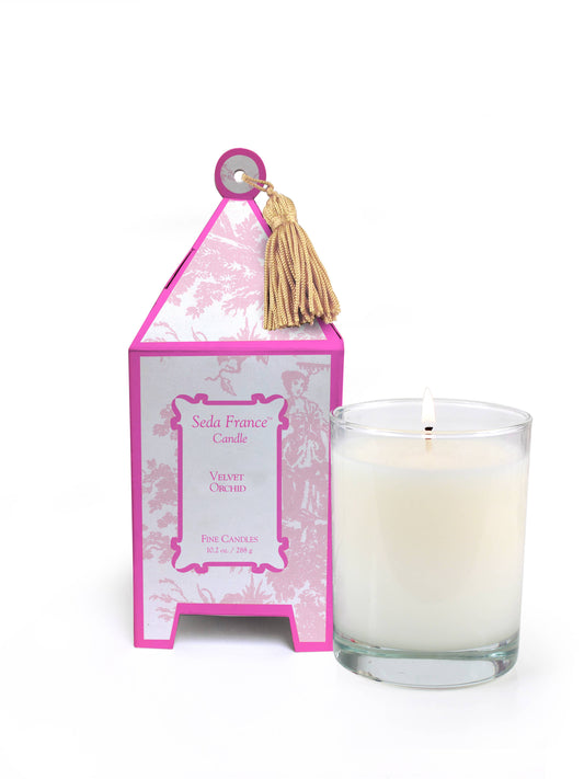 Velvet Orchid  Classic Pagoda Box  Candle