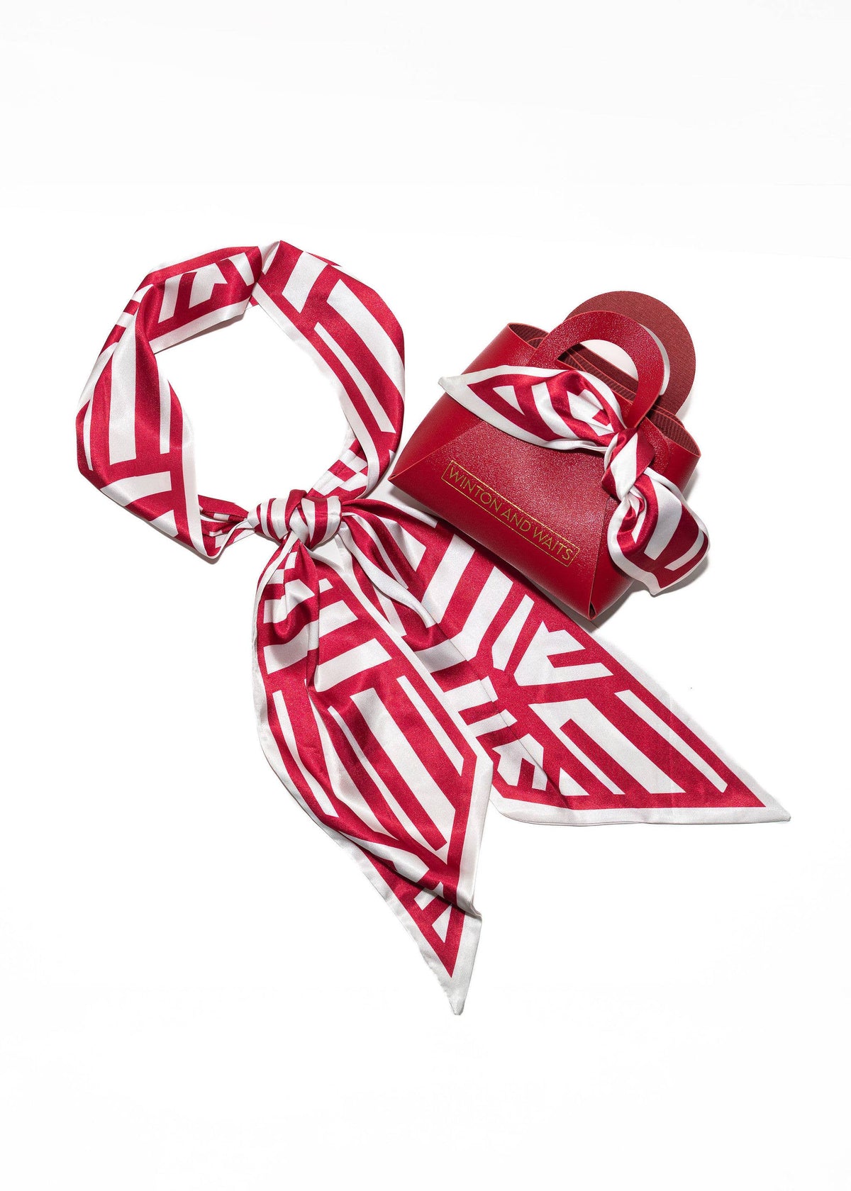 Game Day Accessory Scarf- Red & White