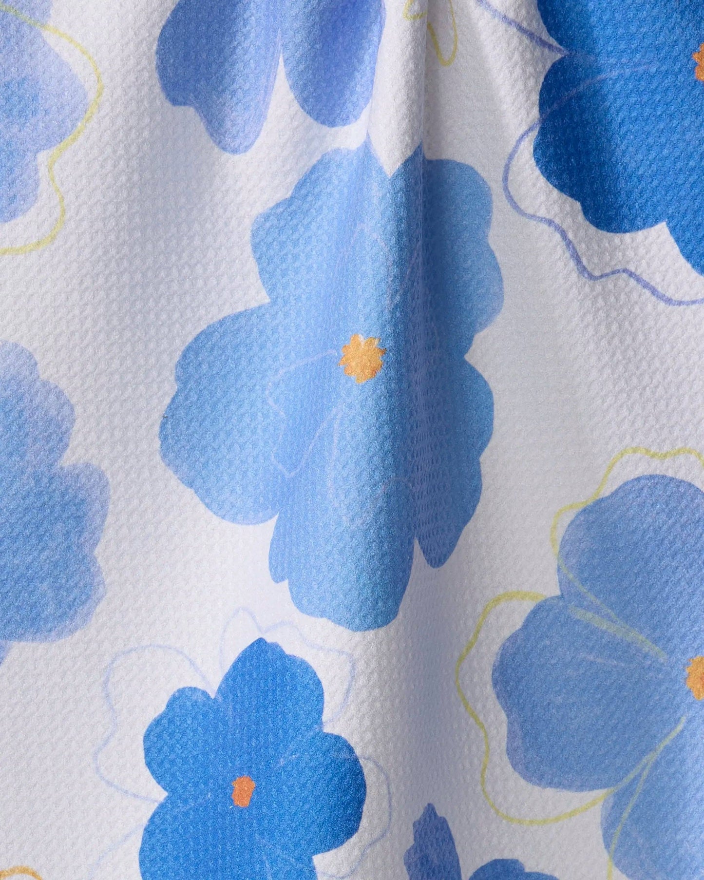 Blue Blossoms Tea Towel