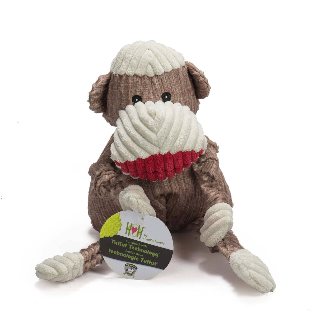Stuey Sock Monkey Knottie®  Plush Dog Toy