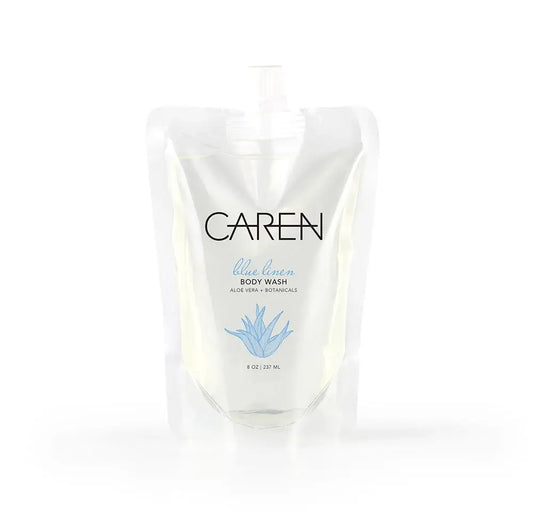 Blue Linen Body Wash 8 oz Pouch