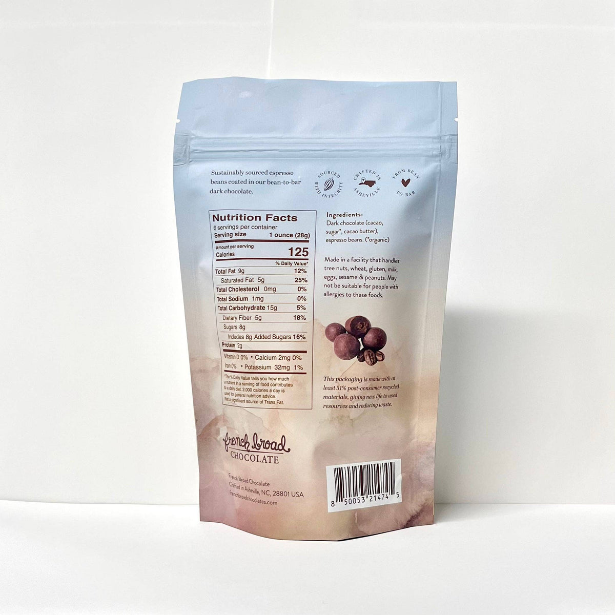 Dark Chocolate-Covered Espresso Beans - 6oz