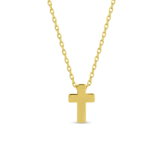 Small Simple Cross Necklace