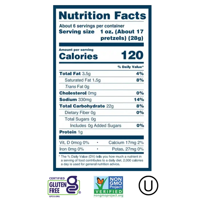 Grain Free Pretzels Mini Bags Variety Pack 36ct