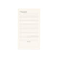 The List Pad, Black and Cream