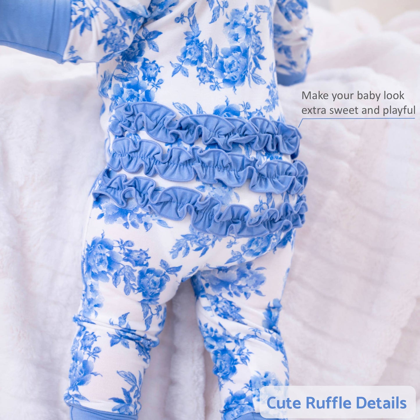 Bamboo Baby Convertible Zipper Pajama Peony For Your Thought
