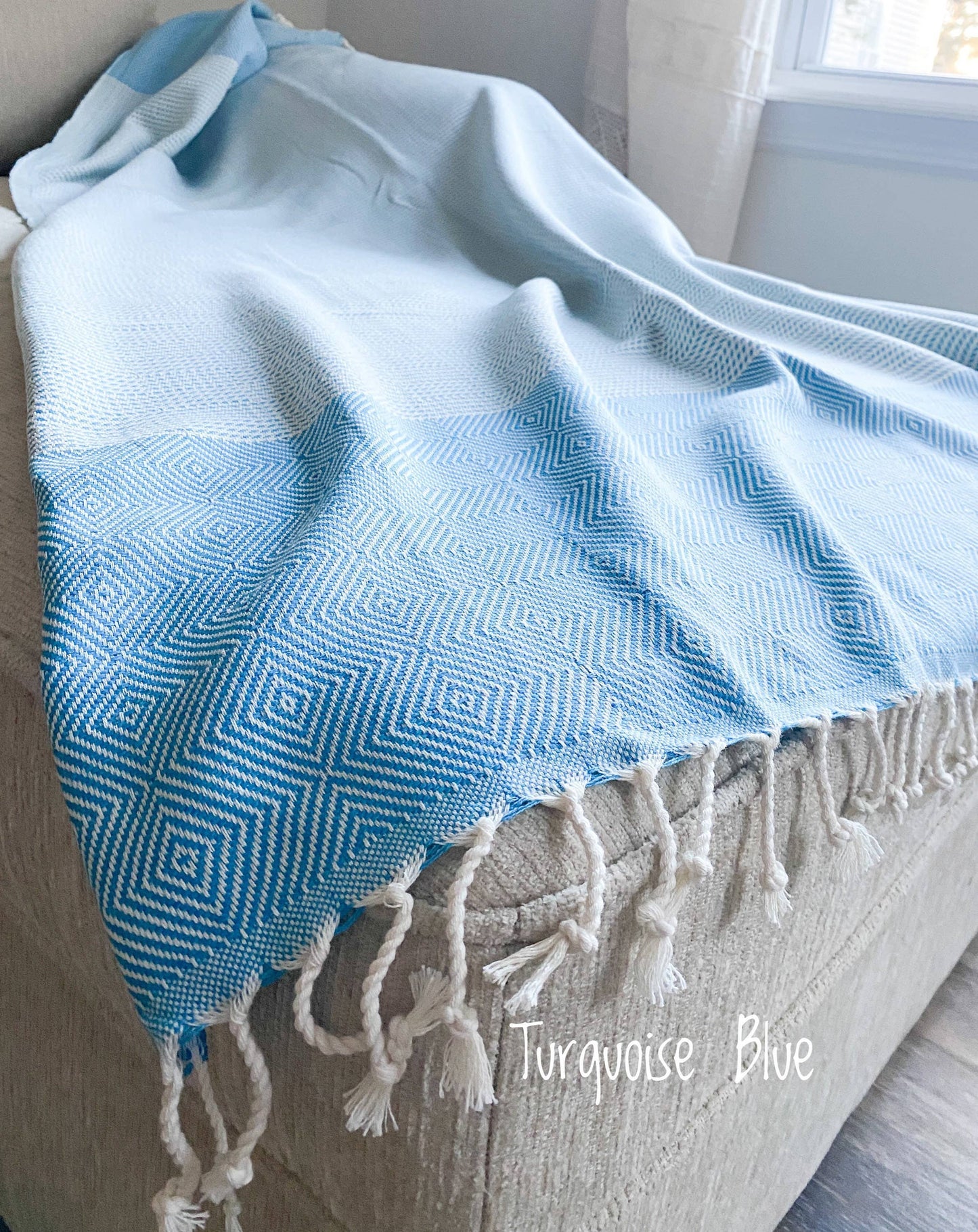 Thick Turkish Towel | Cotton Beach Towel | Picnic Blanket