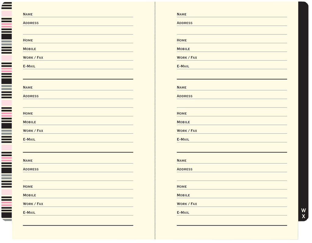 Little Pink Book Of Addresses