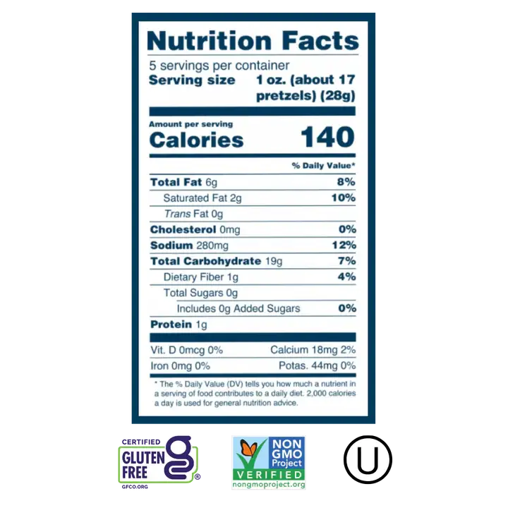 Grain Free Pretzels Mini Bags Variety Pack 36ct