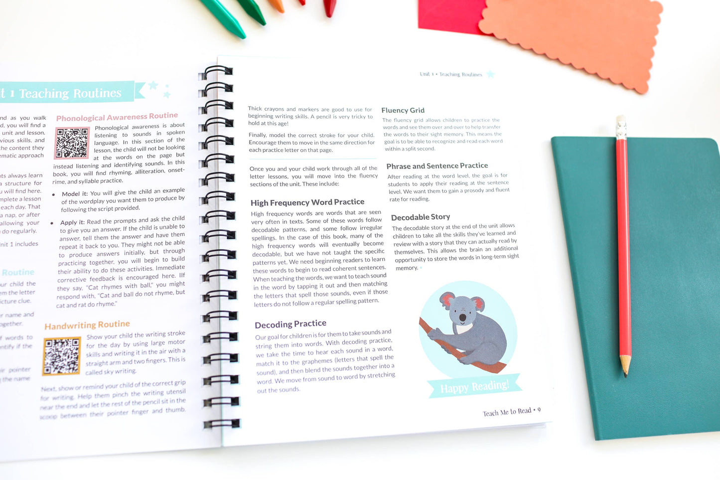 Teach Me to Read: A Parent Guided Student Workbook for Kids