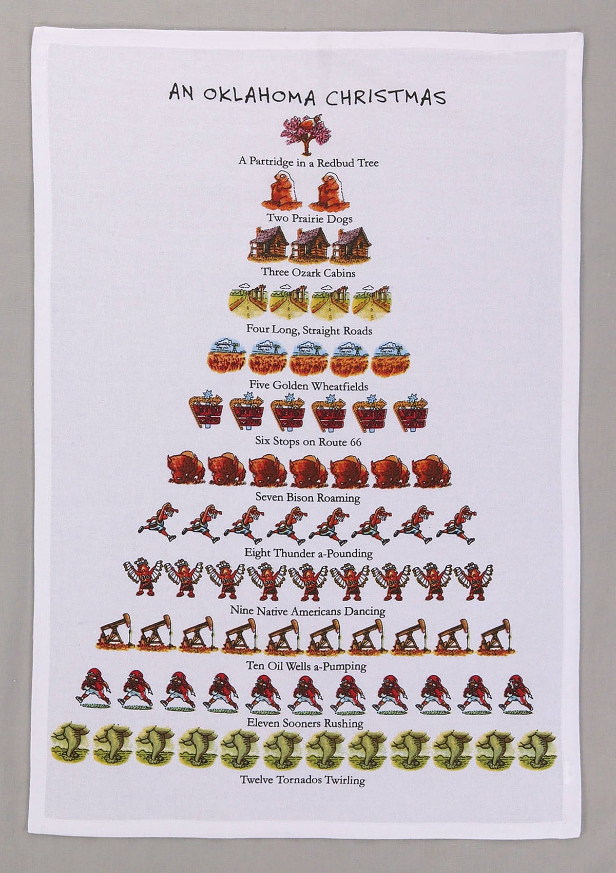 An Oklahoma Christmas Kitchen Towel