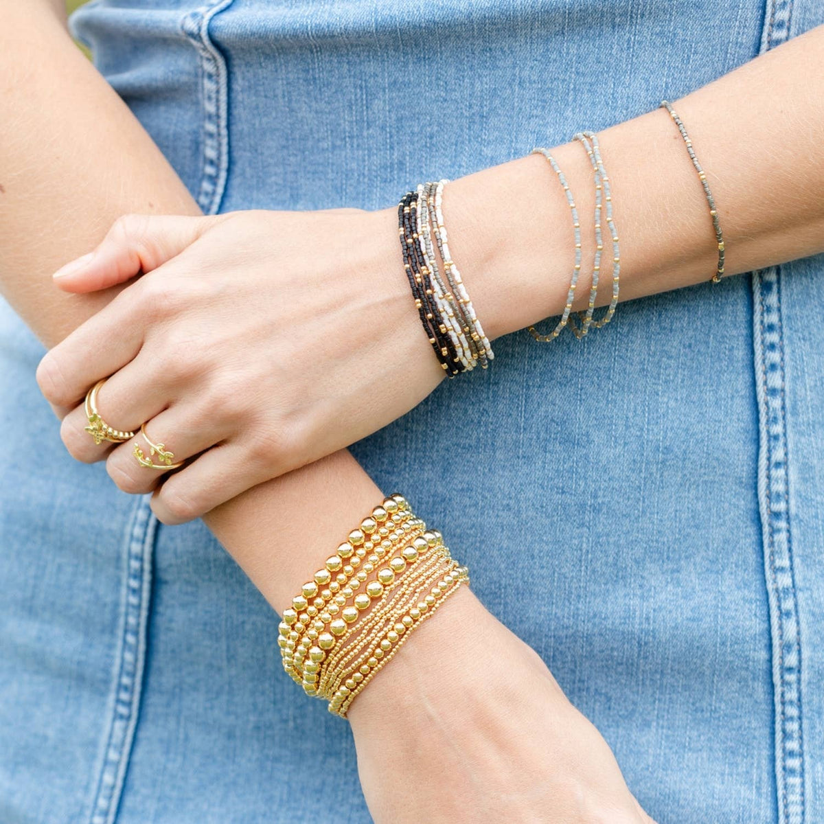 2mm Stretch Bead Bracelet