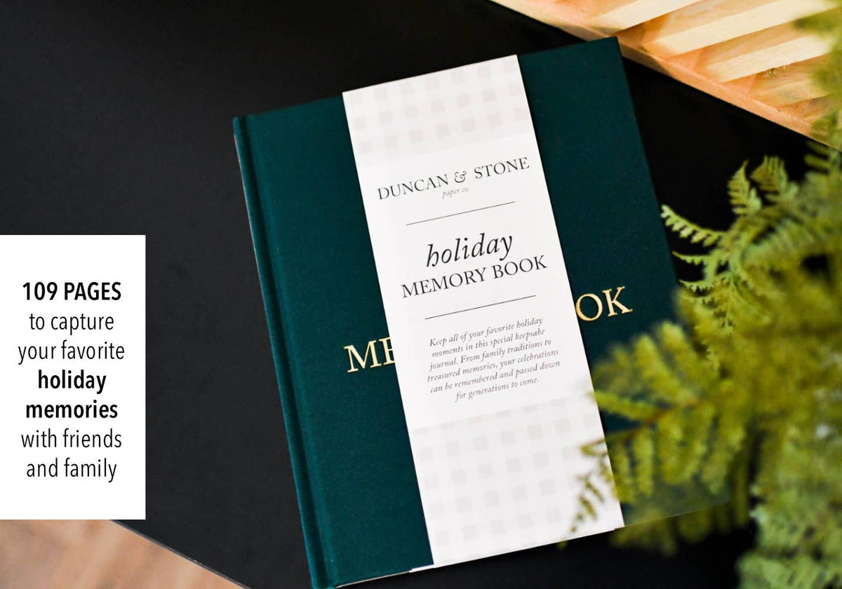Holiday Memory Book & Family Keepsake | Memory Scrapbook